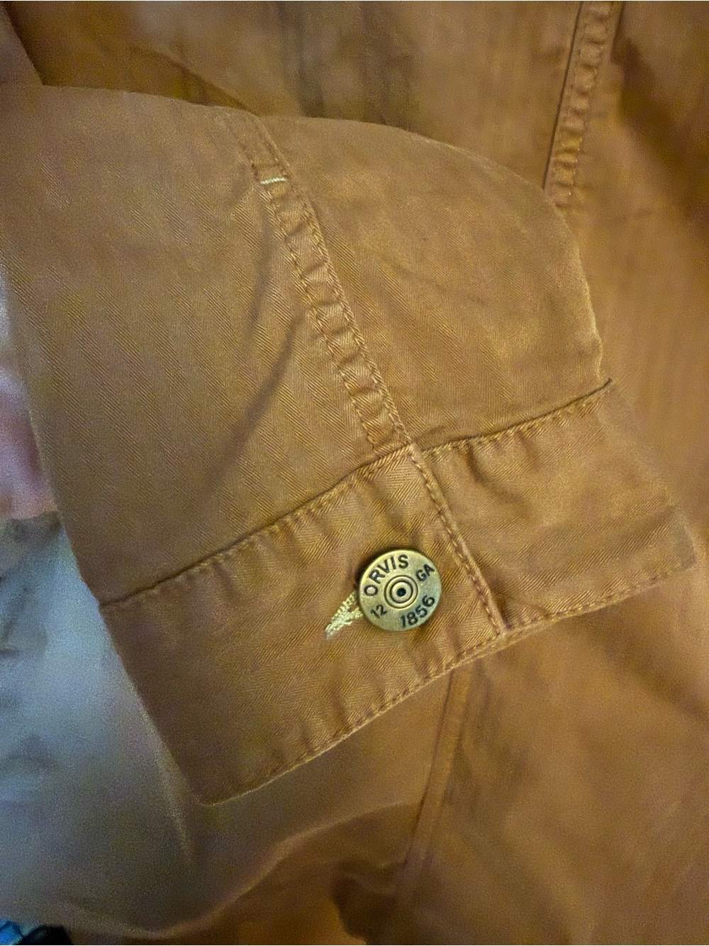 Orvis organic cotton blend utility chore jacket in a tan shade, M 2021 edition - Picture 4 of 12